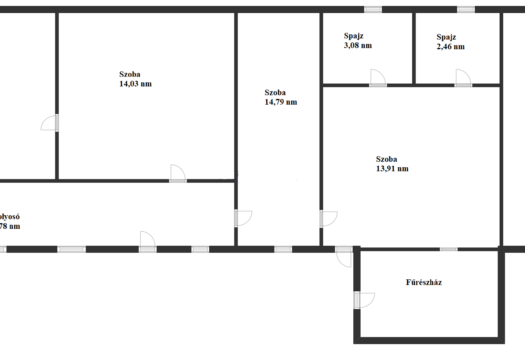 Monok főutcáján eladó felújítandó családi ház nagy telekkel és értékes melléképületekkel