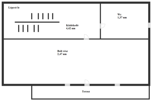 Eladó üzlethelyiség Taktakenézen – nagy telekkel, pincével, teljes közművel